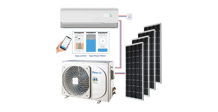 Hybrid AC/DC Solar Air Conditioner